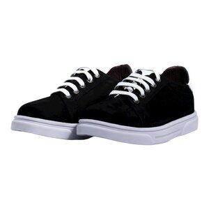 Black Nubuck Leather Sneaker